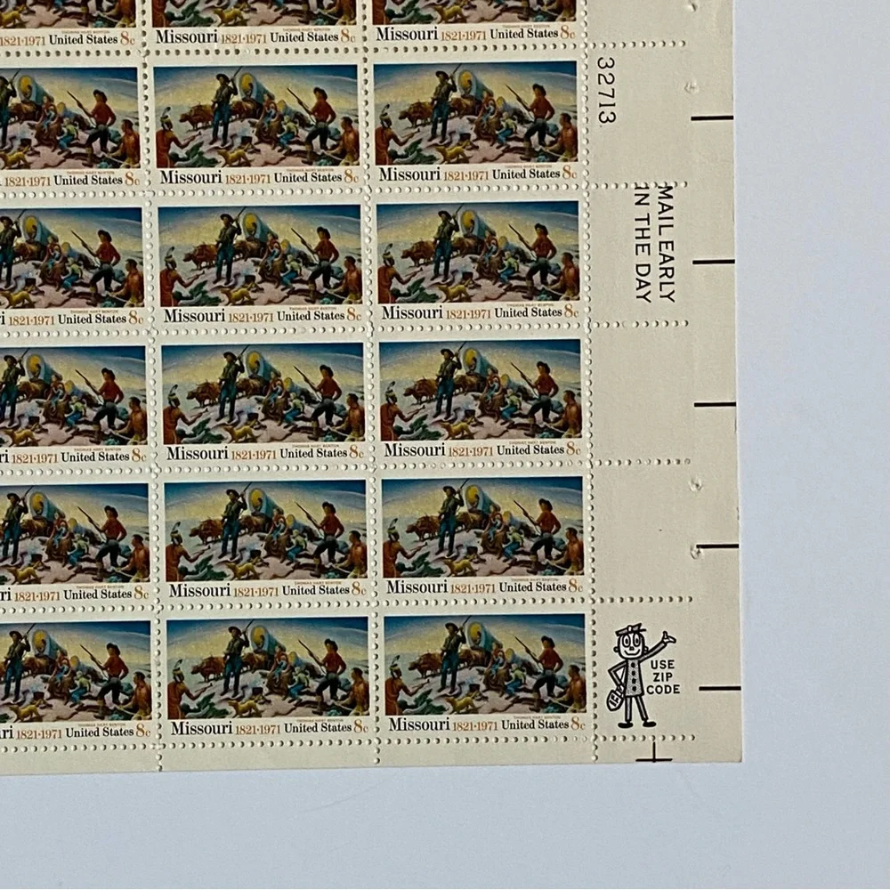Missouri Stamps 1821 - 1971 US SCOTT 1426 Full Sheet Of 50 8 Cent MNH Vintage